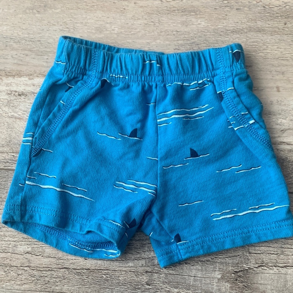 Carter's Ocean Blue Shark Print Shorts